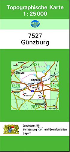 Günzburg: Topographische Karte 1:25000