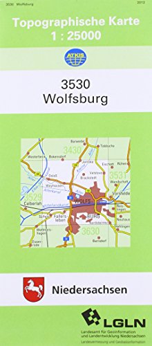 Topographische Karte von Wolfsburg