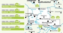 Goslar - Bad Harzburg - Ilsenburg - Wernigerode, Blankenburg - Thale: Rad- und Wanderkarte mit Harzer Klosterwanderweg, Ausflugszielen, Einkehr- & ... reissfest, abwischbar, GPS-genau. 1:50000 -